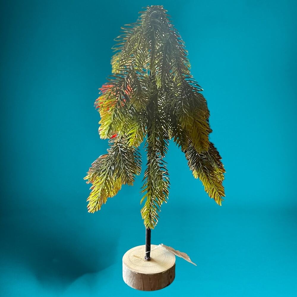 New! Office Classroom Tabletop Mini Christmas Tree Pine 14 Inches Tall Ho HO ho